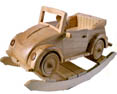 wooden rocking car kids toys