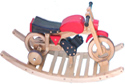 wooden rocking motorbike combi trainer